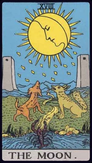 The Moon Tarot Card - Intuitive Insight in Austin